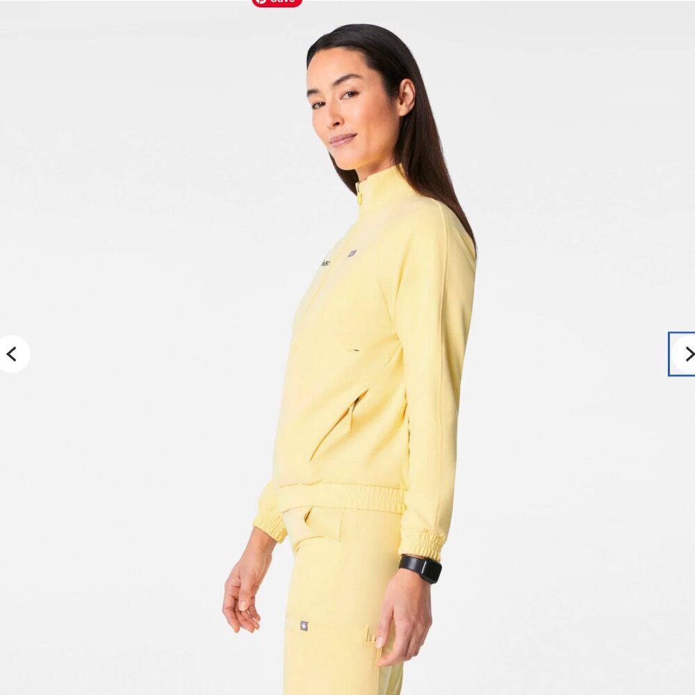 SYDNEY SCRUB JACKET BUTTER YELLOW - Picture 4 of 10
